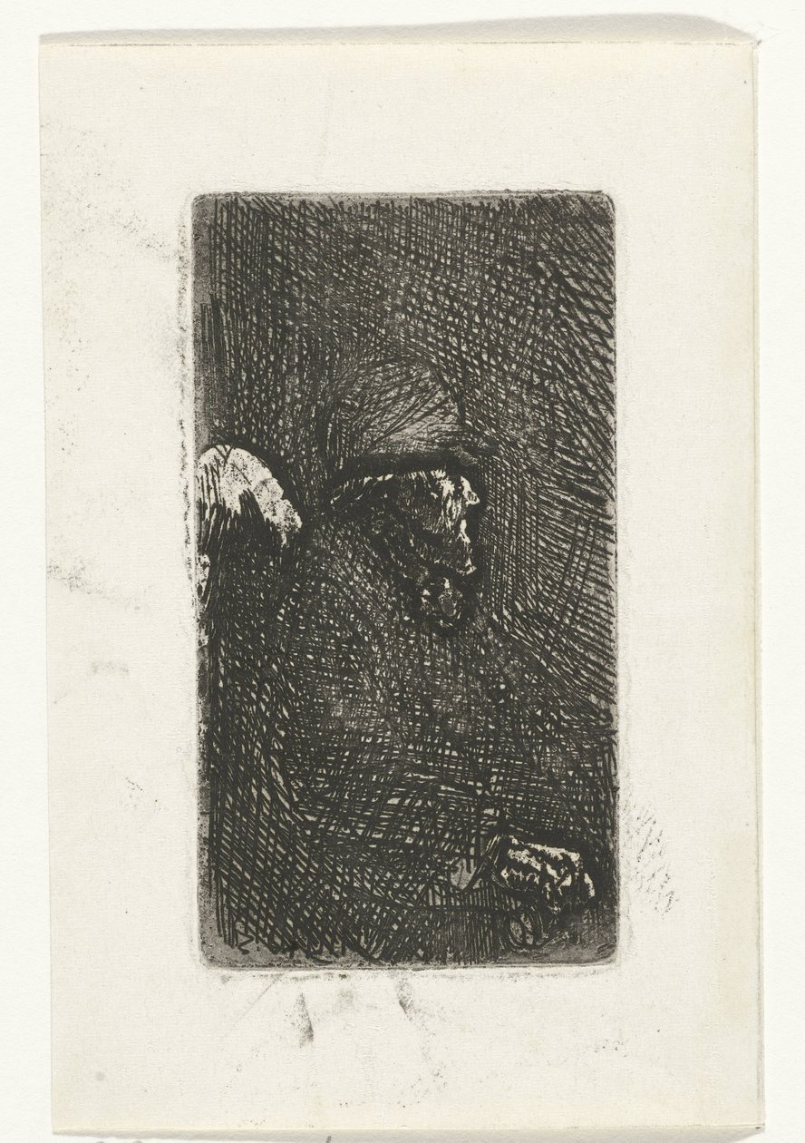 anciano sentado de Jozef Israëls