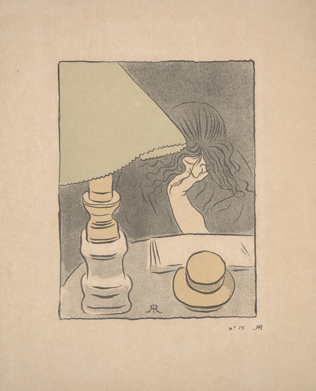 Lector con una Lámpara de József Rippl Rónai