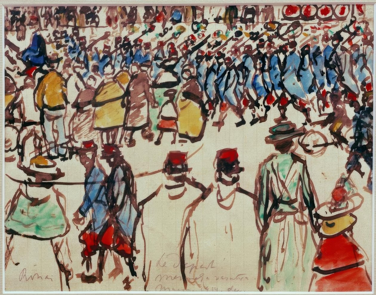 La partida. Van al tren de József Rippl Rónai