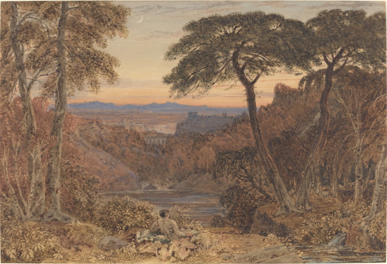 Un paisaje arcadiano de Jr. George Barret