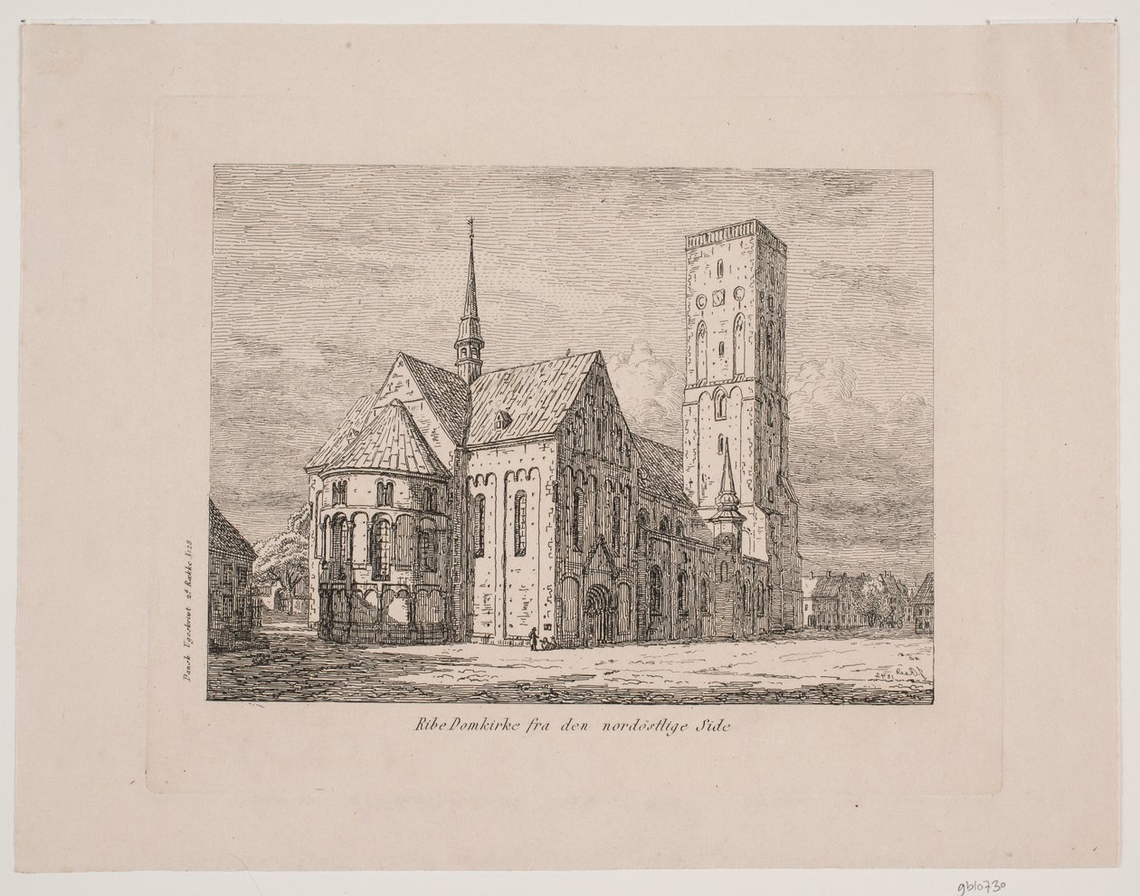 Catedral de Ribe desde el lado noreste de Jørgen Roed