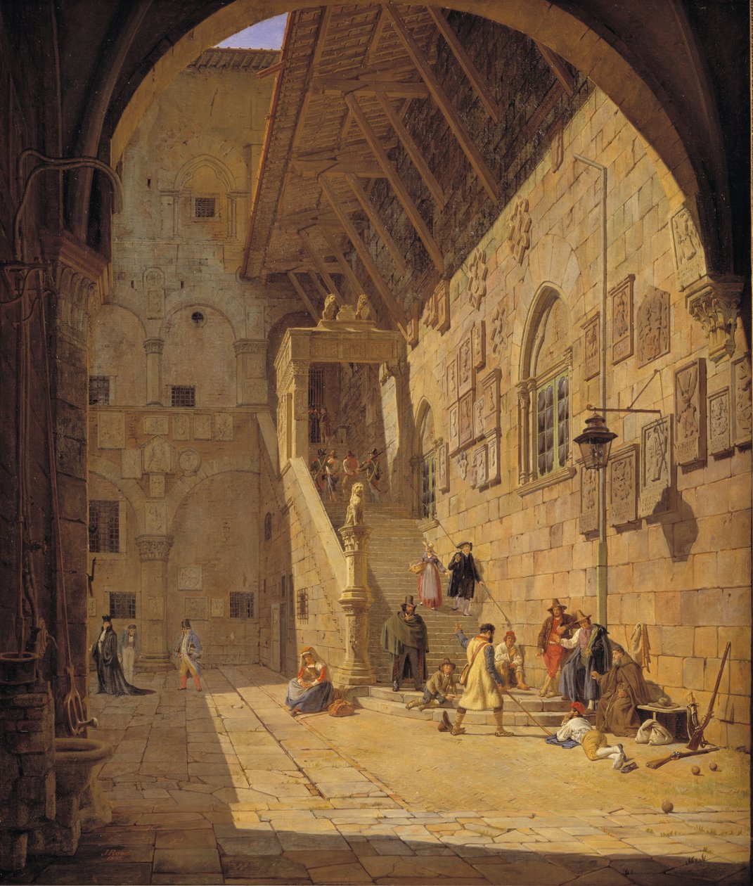 El patio del Palazzo del Bargello. Florencia de Jørgen Roed