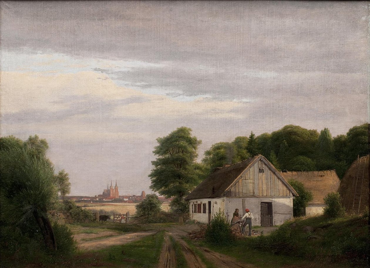 Vista hacia Roskilde desde una granja de Jørgen Roed