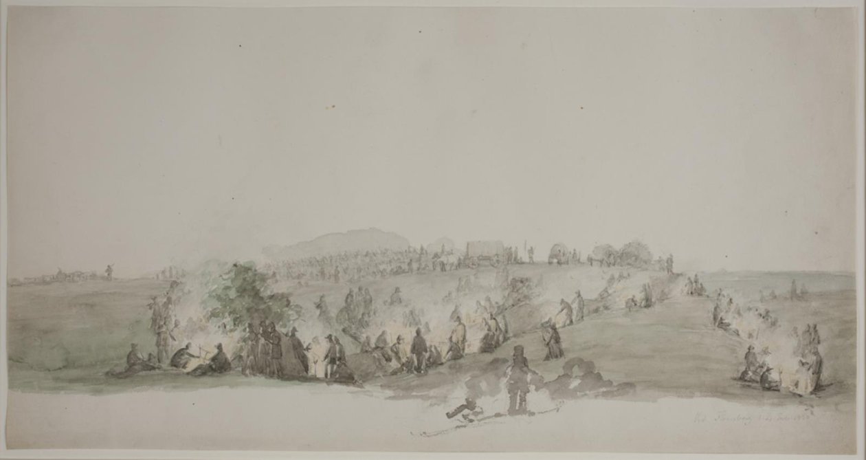 En Flensburgo. Bivouac de Jørgen V. Sonne