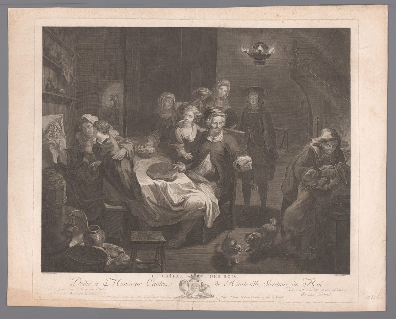 celebración de la epifanía Le Gateau des Rois. (título en el objeto) de Jérôme Danzel