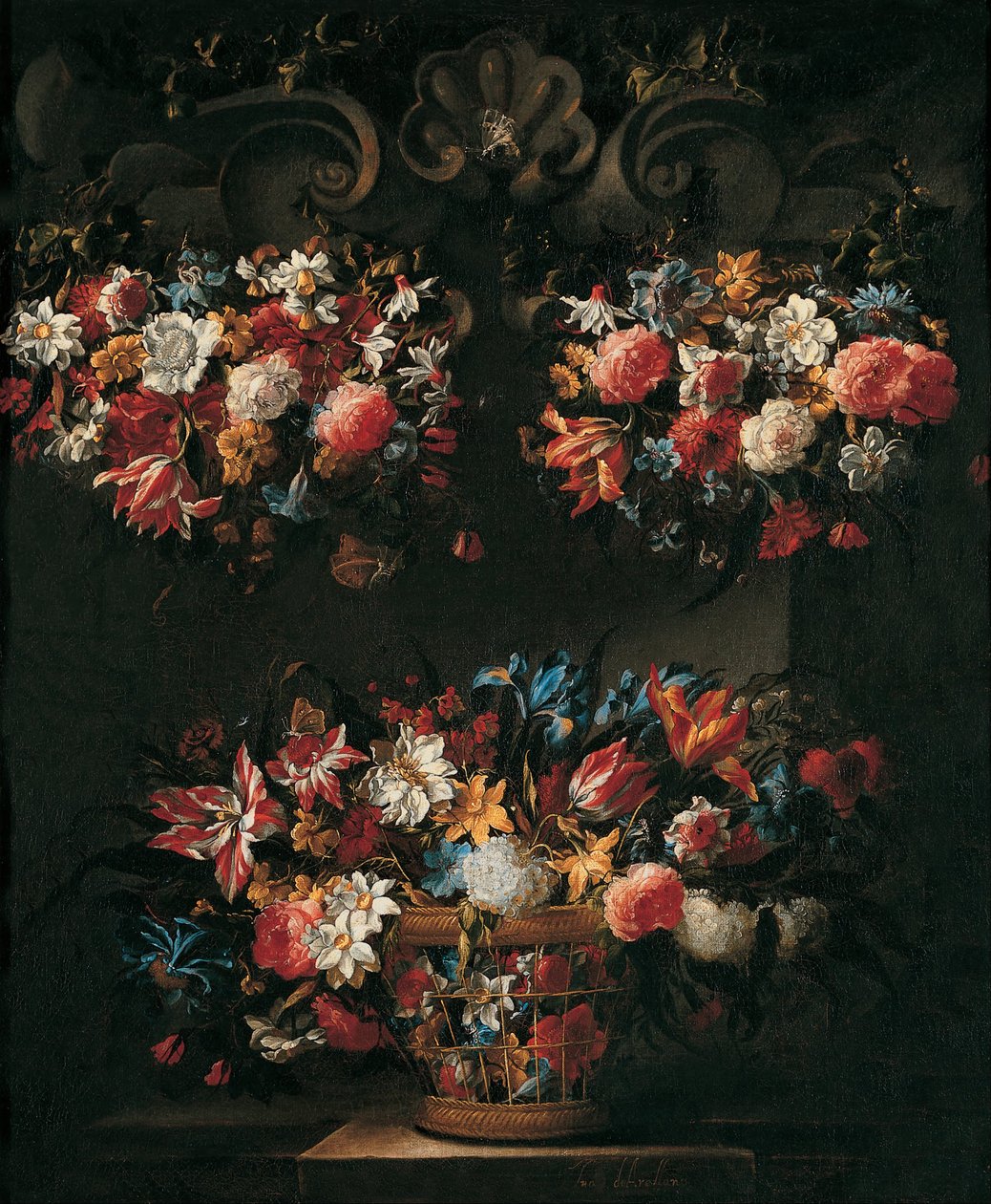 Naturaleza muerta con flores de Juan de Arellano