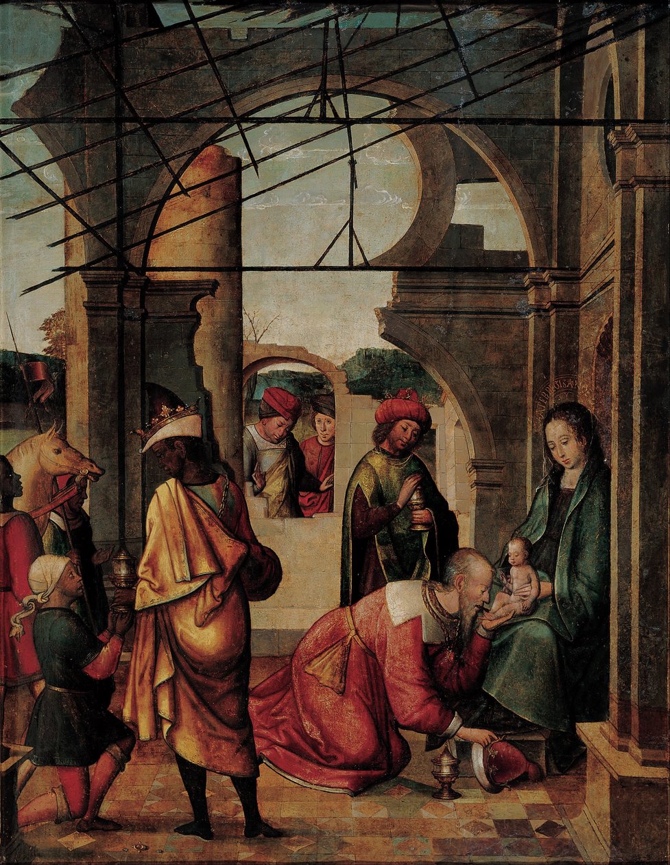 La adoración de los magos de Juan de Borgoña
