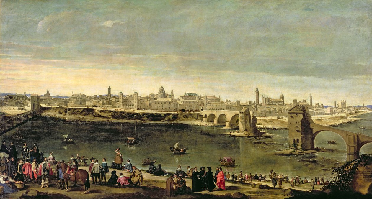 Vista de la ciudad de Zaragoza de Juan Bautista Martinez Del Mazo