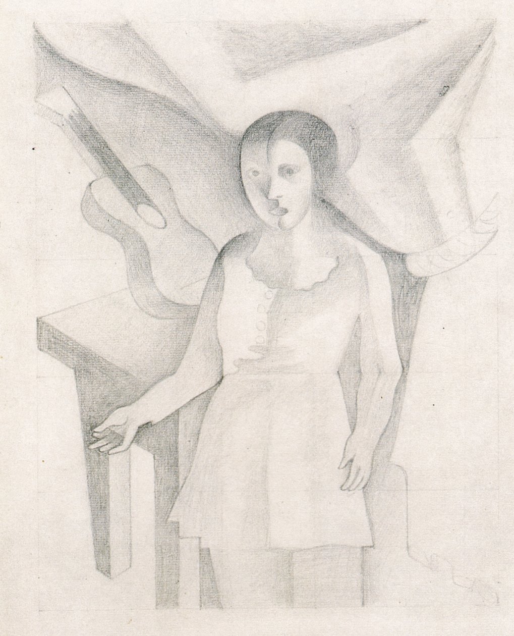 Joven con guitarra de Juan Gris