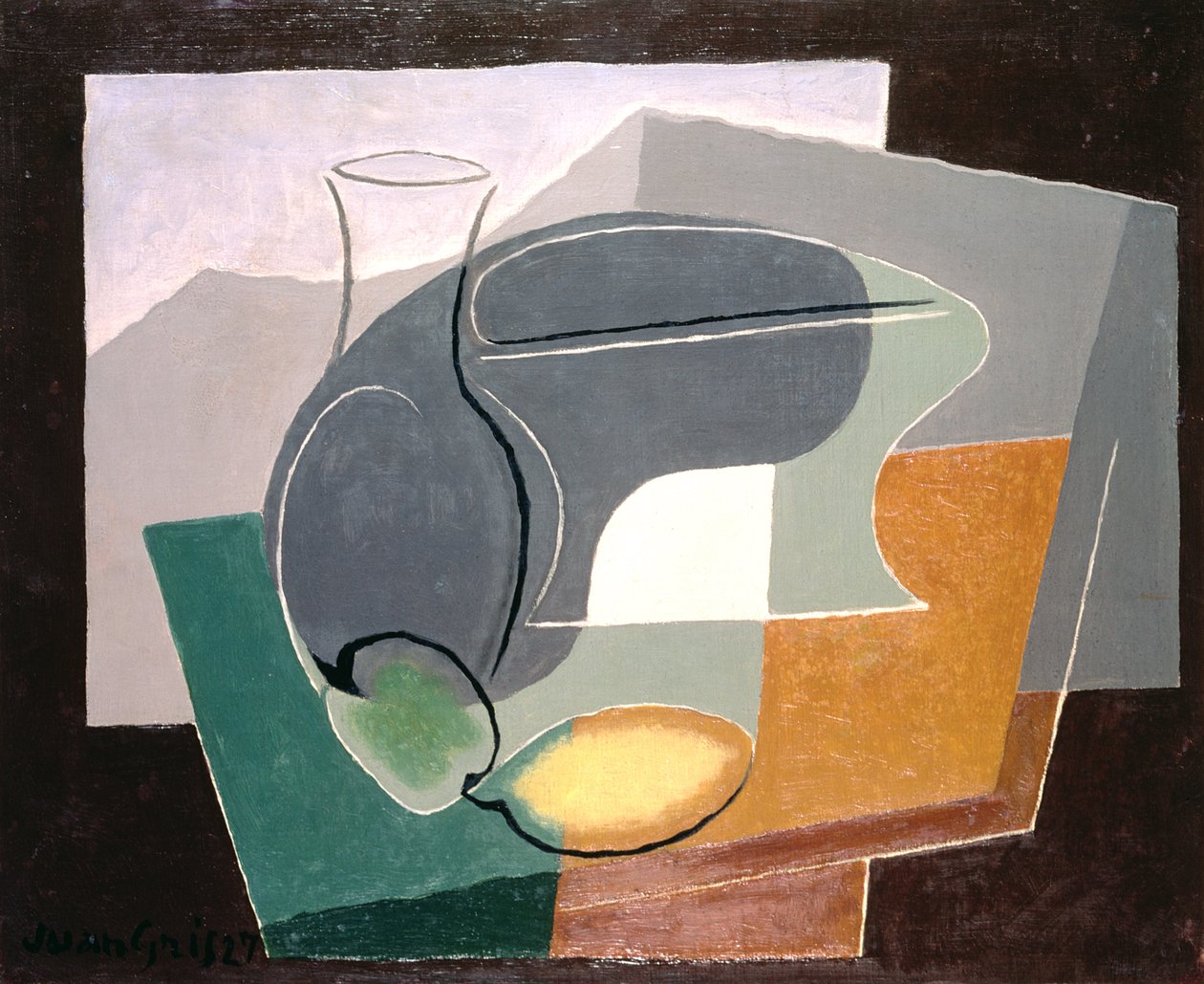 Frutero y garrafa, 1927 de Juan Gris