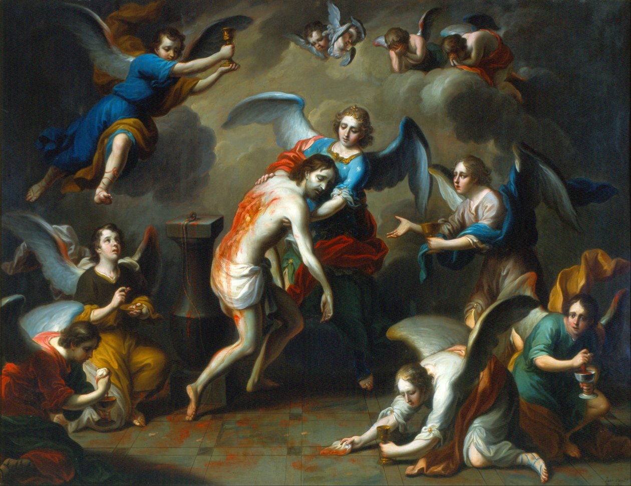 Cristo consolado por los ángeles de Juan Patricio Morlete Ruiz