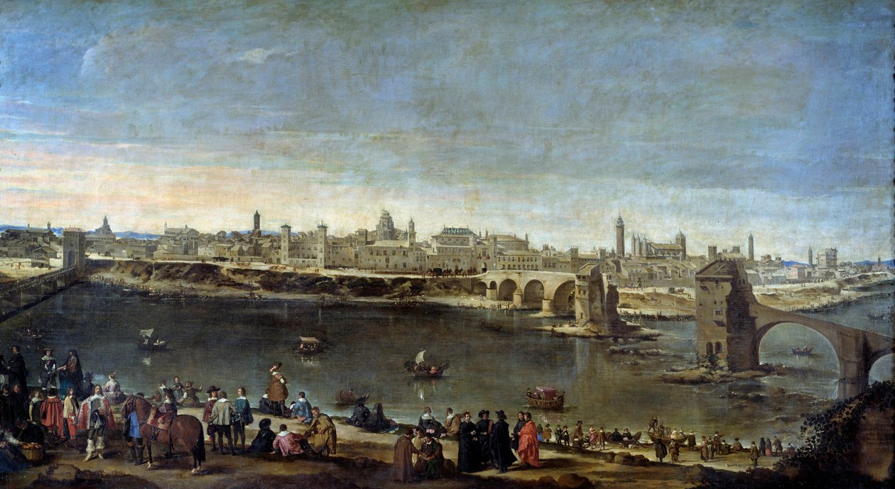 Vista de la ciudad de Zaragoza en 1646 de Juan Bautista Martinez Del Mazo