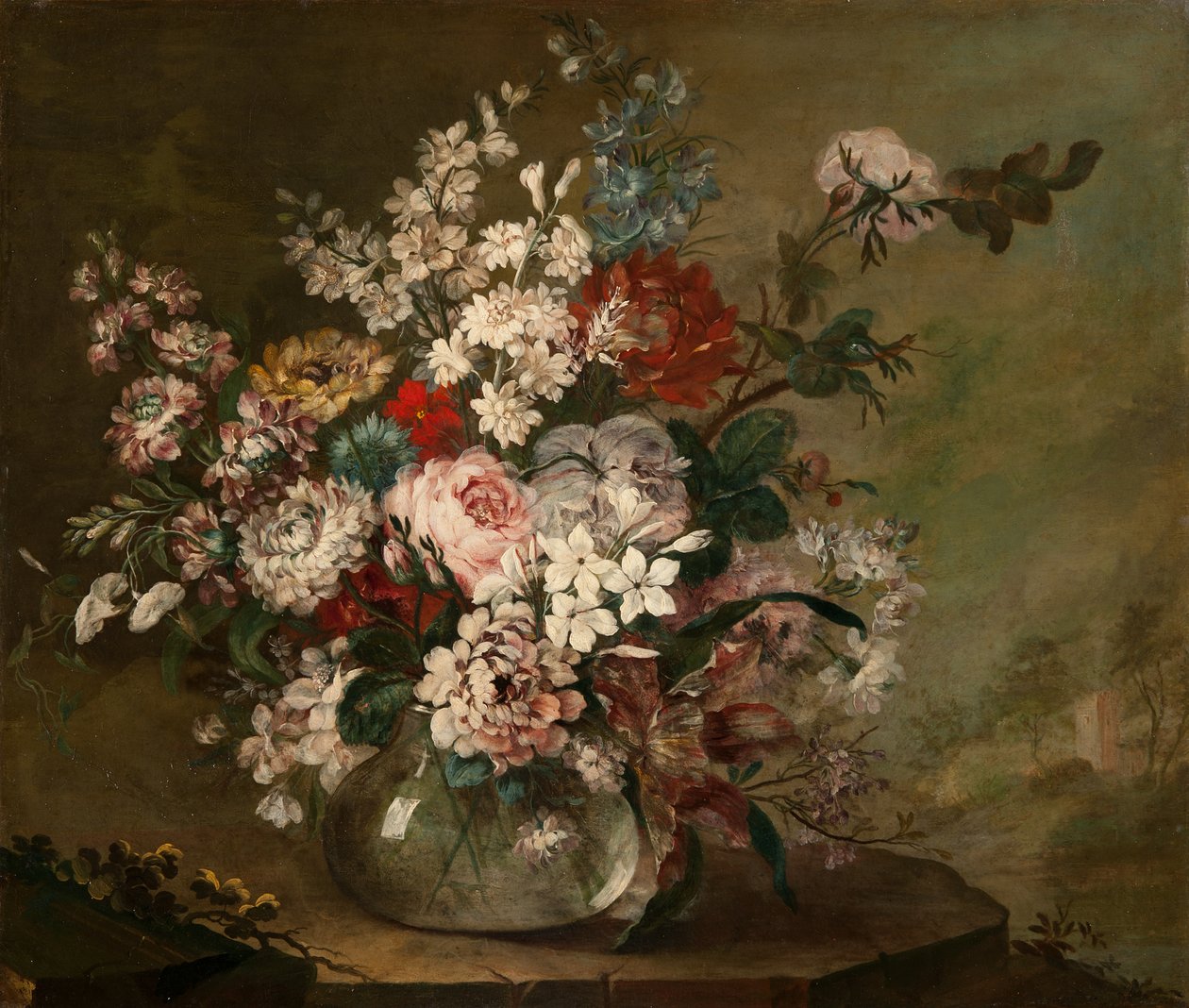 Bodegón con flores en un jarrón, c.1780-1790 de Juan Bautista Romero