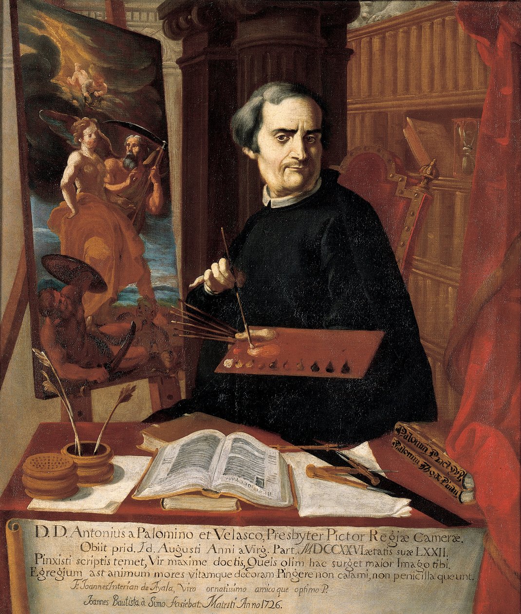 Retrato de Acisclo Antonio Palomino de Castro y Velasco de Juan Bautista Simo