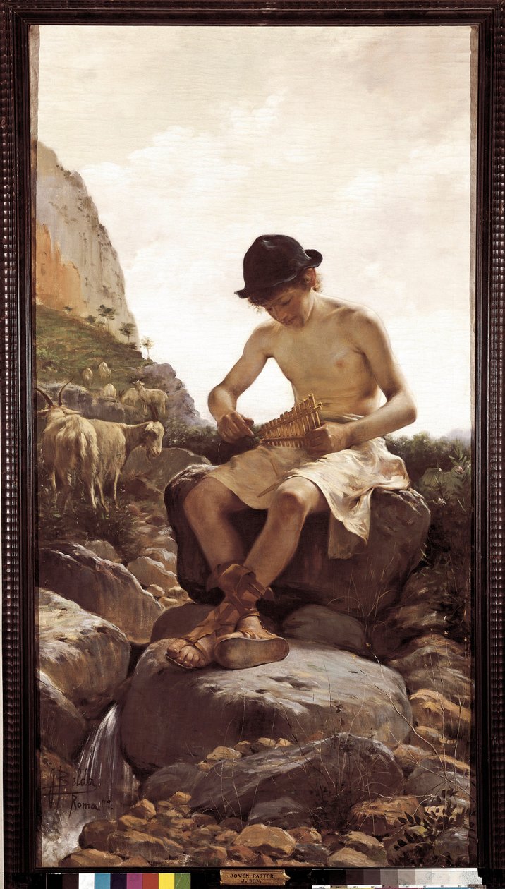 Joven pastor. (Pintura, siglo XX) de Juan Belda Norales