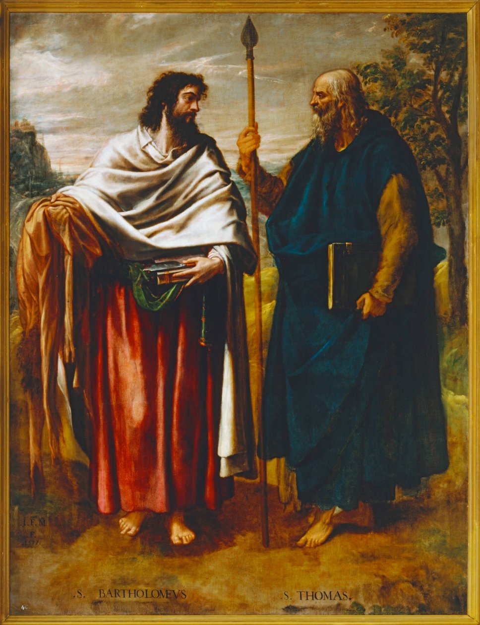 Santos Bartolomé y Tomás (pintura) de Juan Fernandez de Navarrete