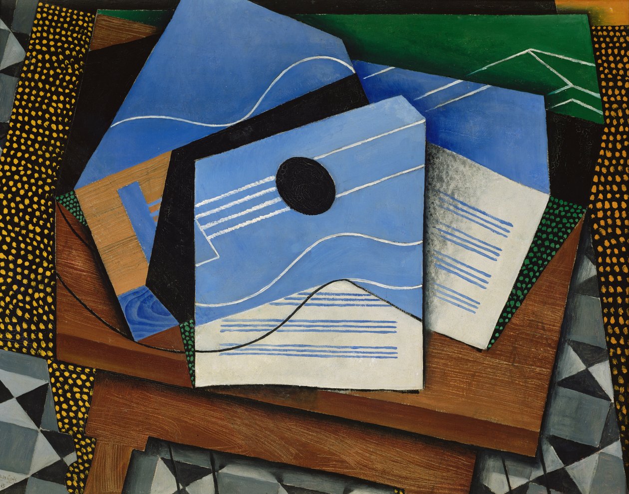 Guitarra sobre una mesa de Juan Gris