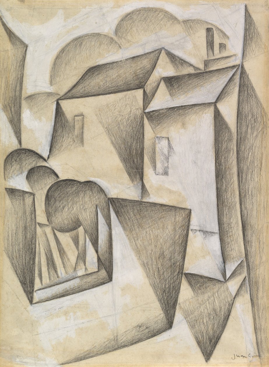Casas en París, Place Ravignan, 1911 de Juan Gris