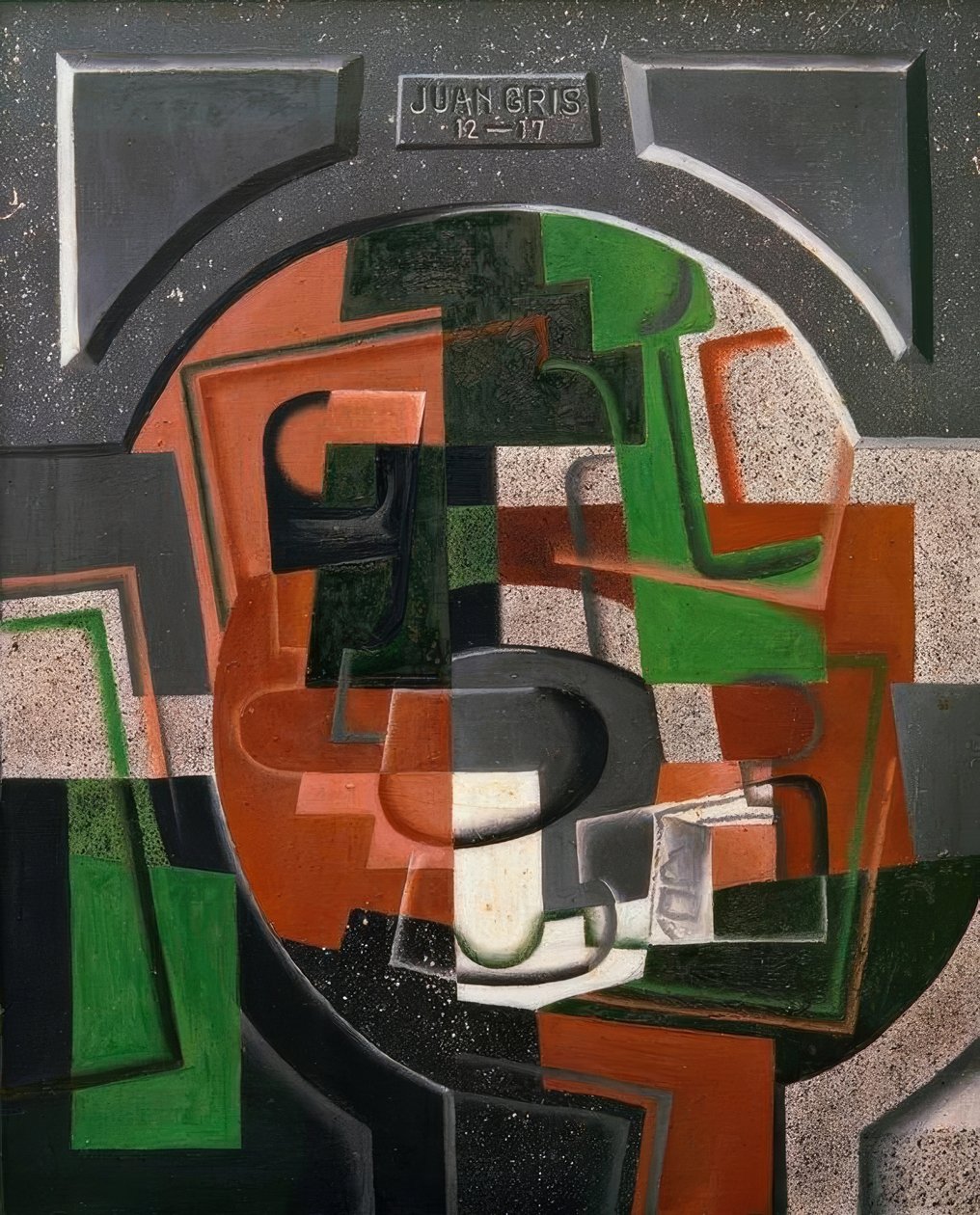 Naturaleza Muerta con Placa de Juan Gris