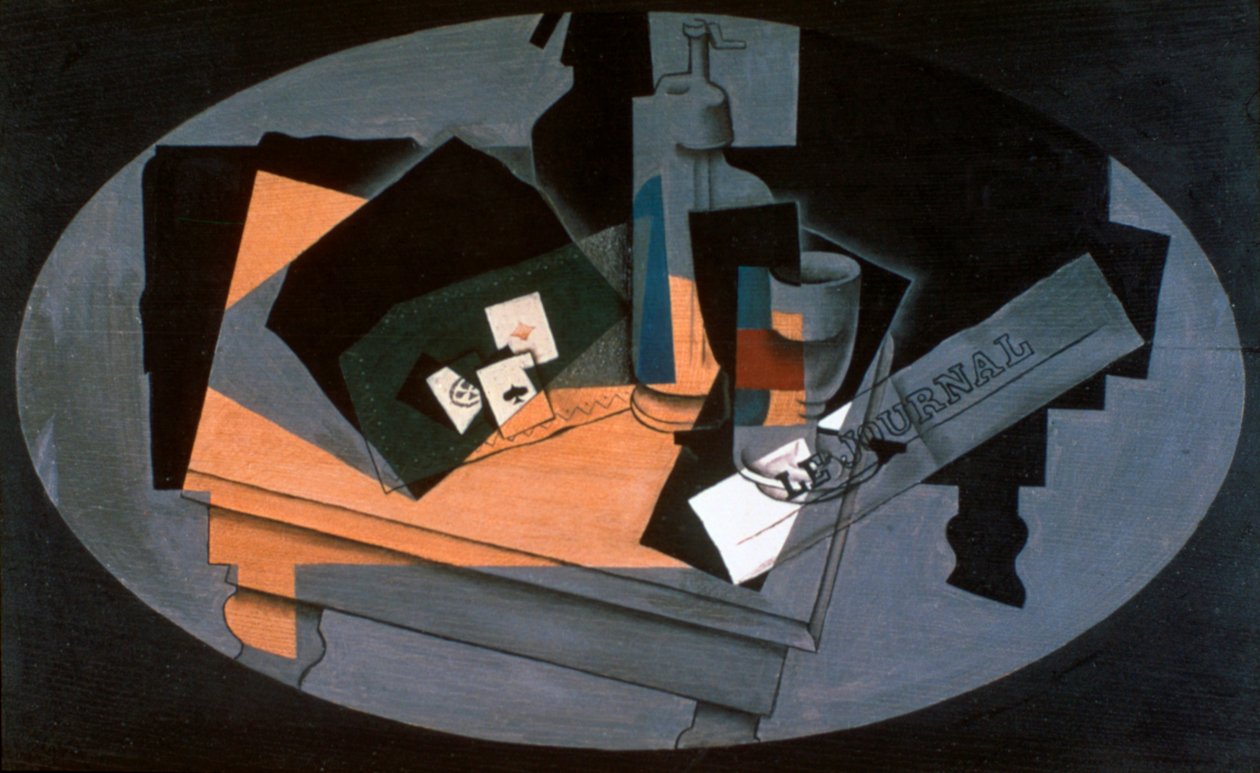Cartas y sifón, 1916 de Juan Gris