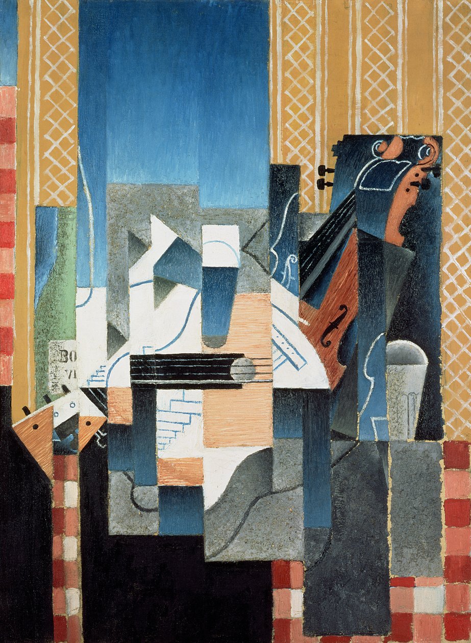 Naturaleza Muerta con Violín y Guitarra de Juan Gris