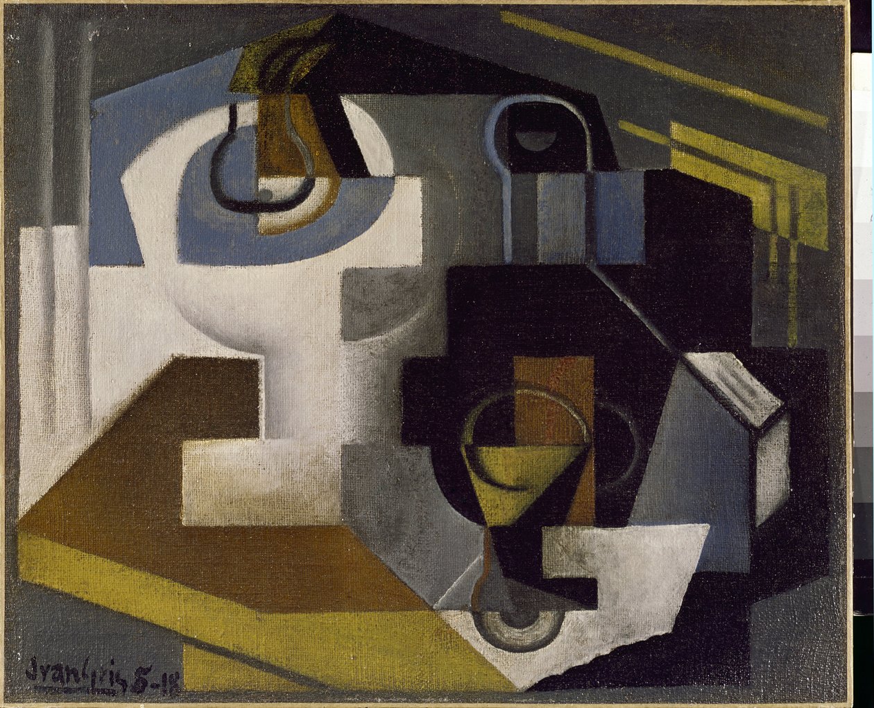 Naturaleza muerta con un cuenco de frutas de Juan Gris