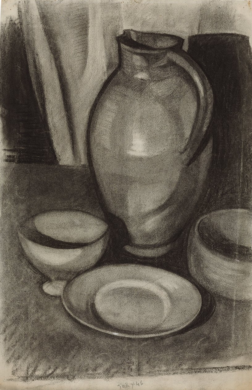 Naturaleza Muerta con una Jarra, 1910 de Juan Gris