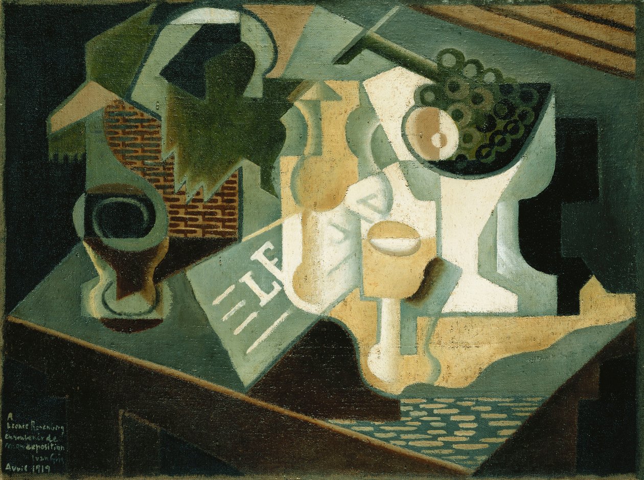 La Mesa Frente al Edificio, 1919 de Juan Gris