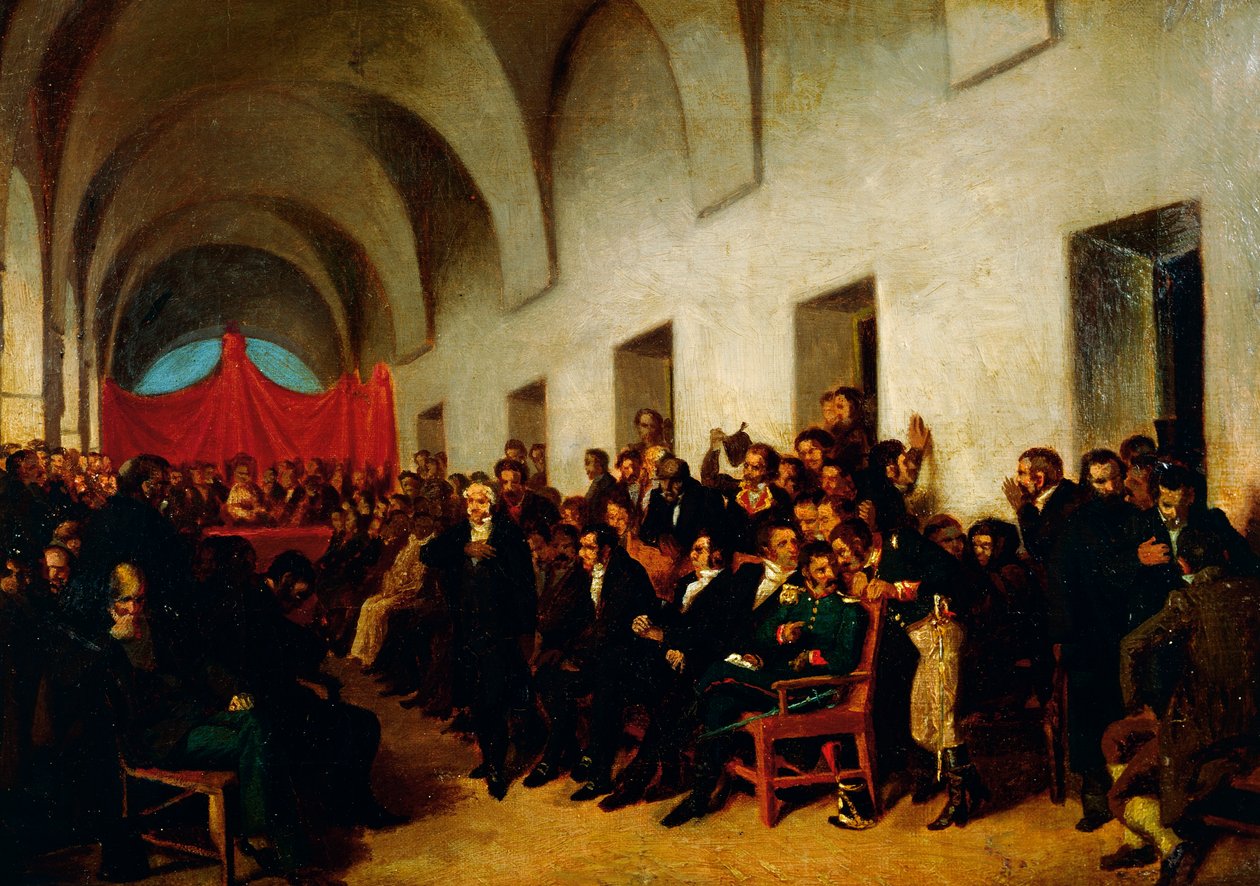Cabildo en sesión, 22 de mayo de Juan Manuel Blanes