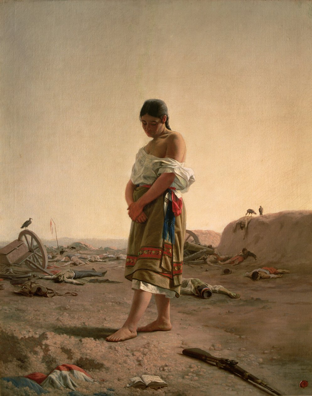 La paraguaya en su tierra madre desolada de Juan Manuel Blanes