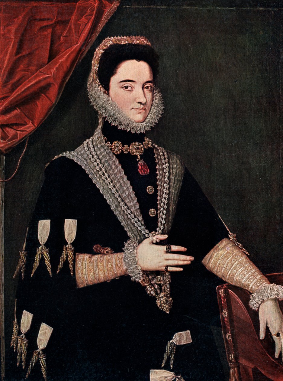 María de Austria, mediados del siglo XVI de Juan Pantoja de la Cruz