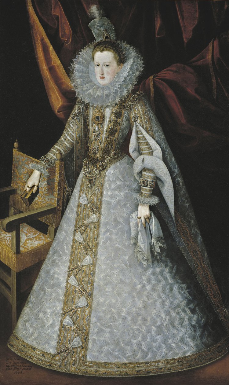 Retrato de Margarita de Austria 1584-1611, 1606 de Juan Pantoja de la Cruz