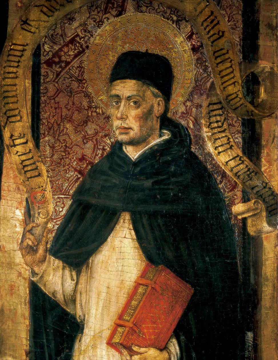 Representación de San Vicente Ferrer (1350-1419), sacerdote dominico de Juan Rexach or Reixach