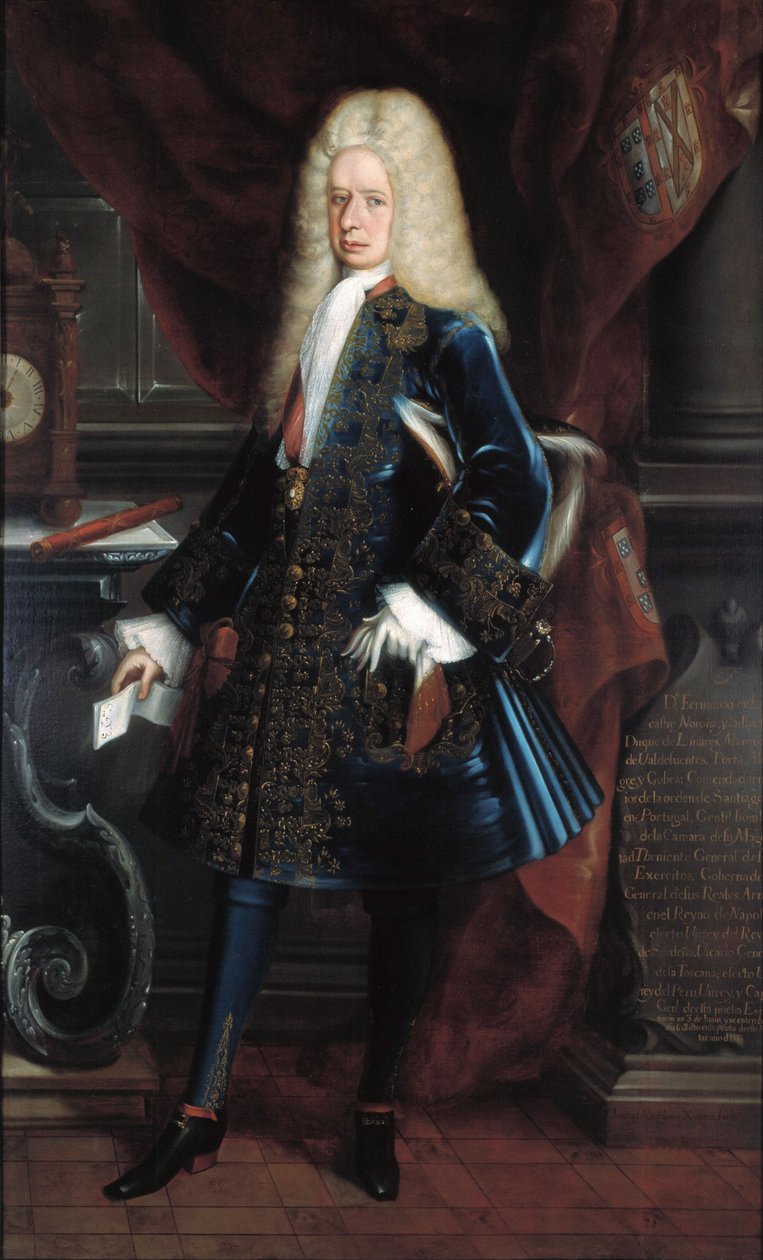 Retrato del virrey duque de Linares de Juan Rodríguez Juárez