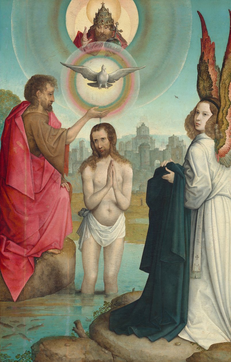 El bautismo de Cristo de Juan de Flandes