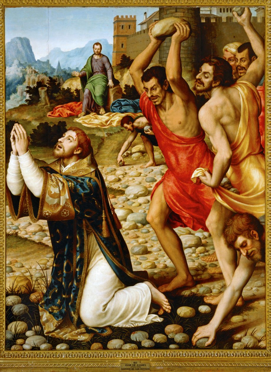 El martirio de San Esteban ... de Juan de Juanes