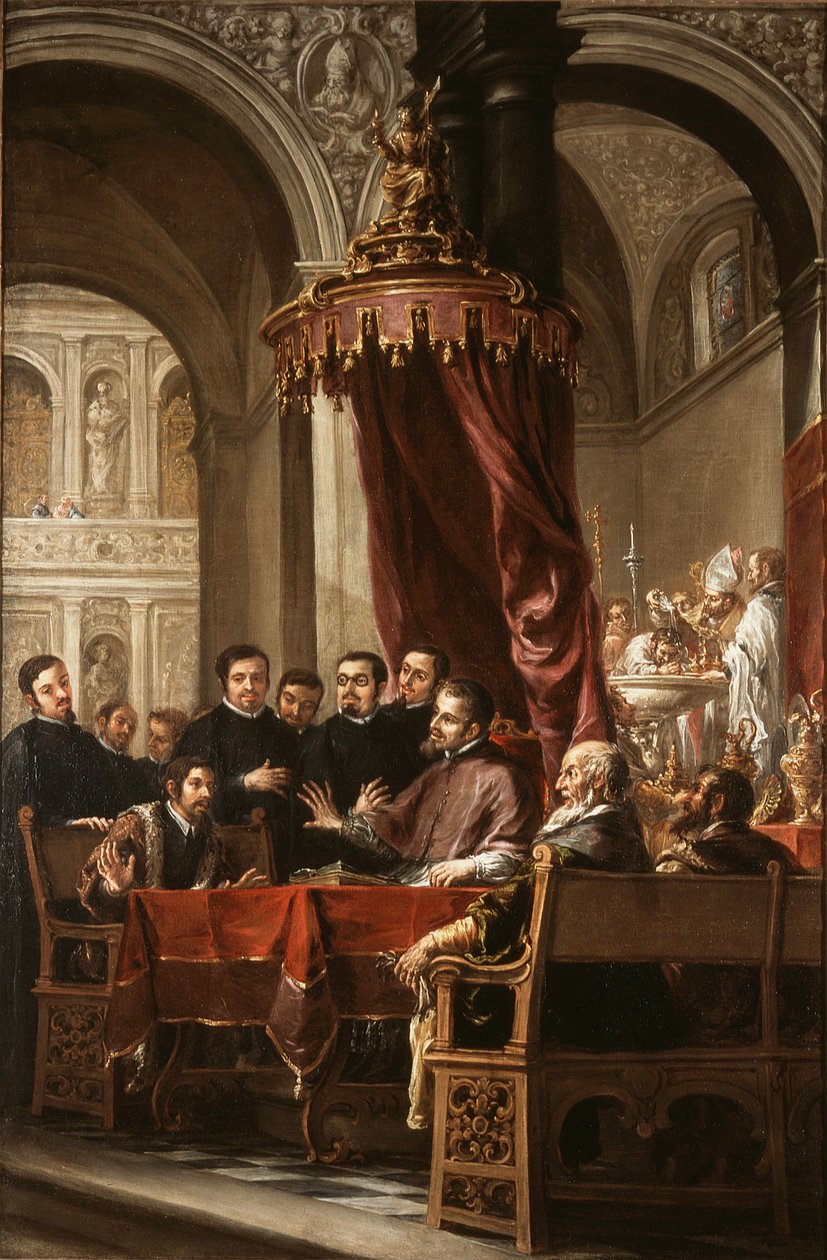 La conversión y el bautismo de San Agustín por San Ambrosio de Juan de Valdes Leal