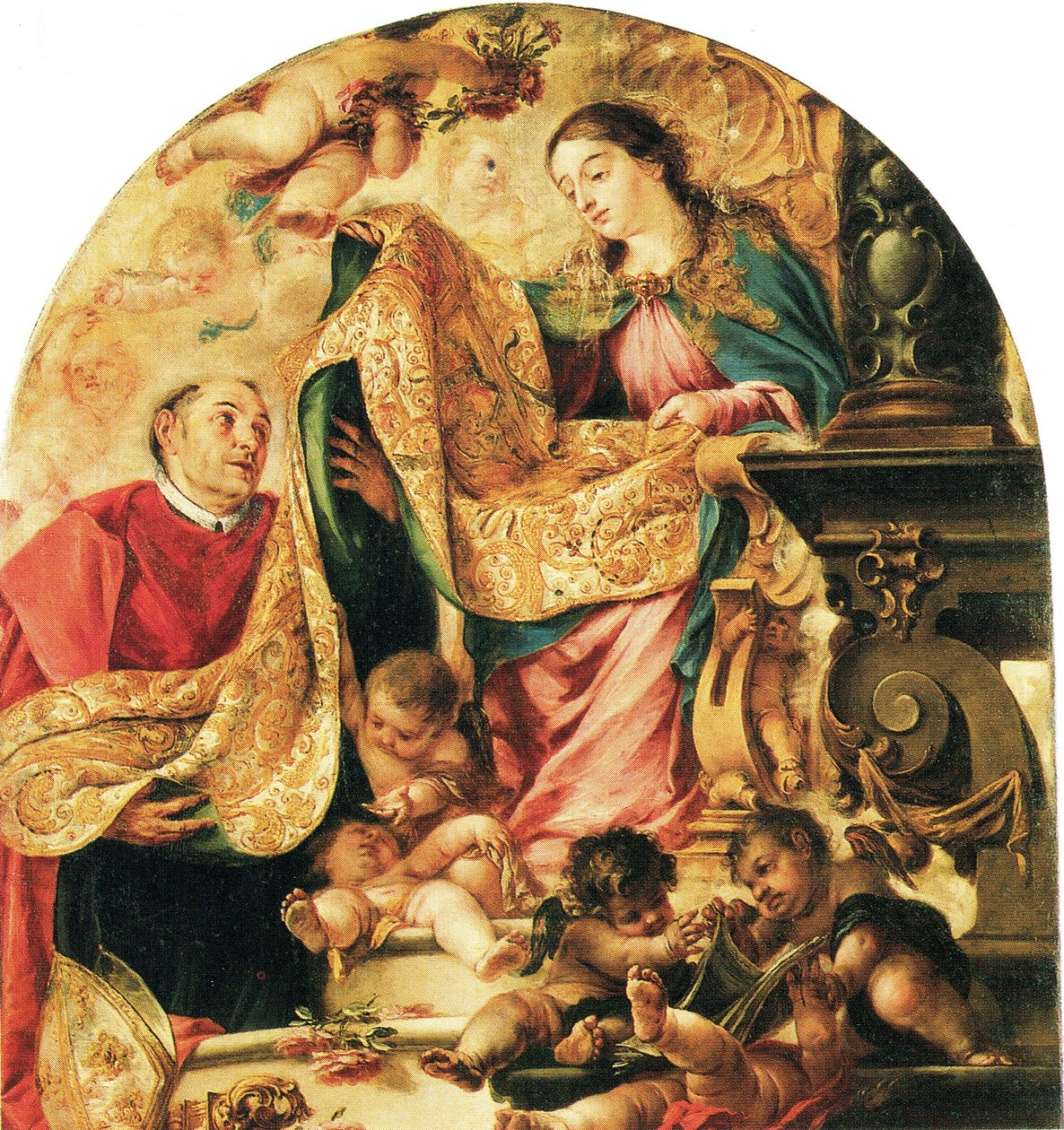 Imposición de la casulla a San Ildefonso de Juan de Valdes Leal