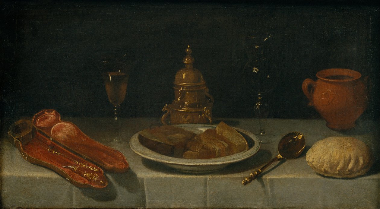 Naturaleza muerta y mesa puesta de Juan van der Hamen