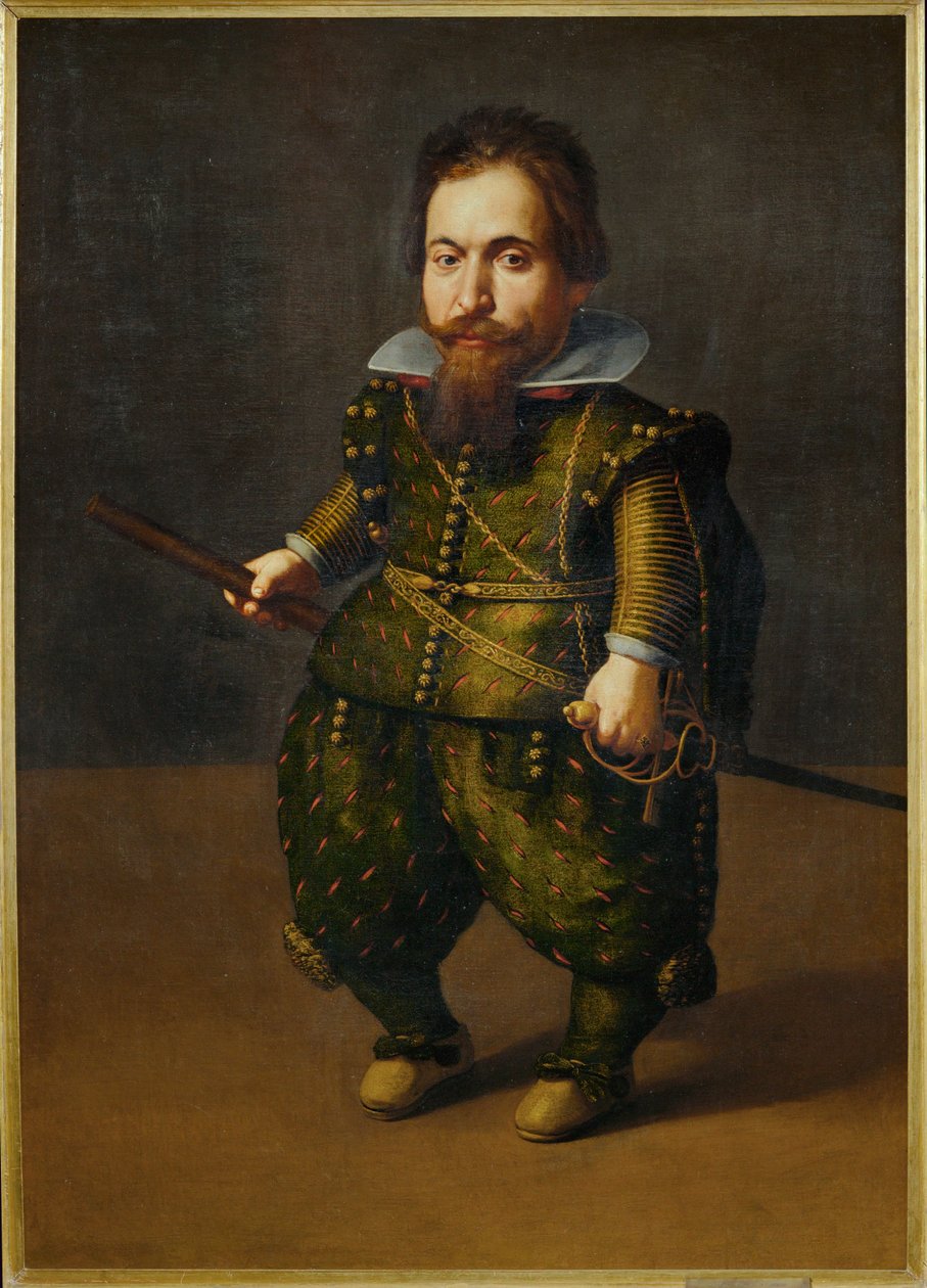 Retrato de un enano, posiblemente Bartolo o Bartolillo (pintura sobre lienzo) de Juan van der Hamen y Leon