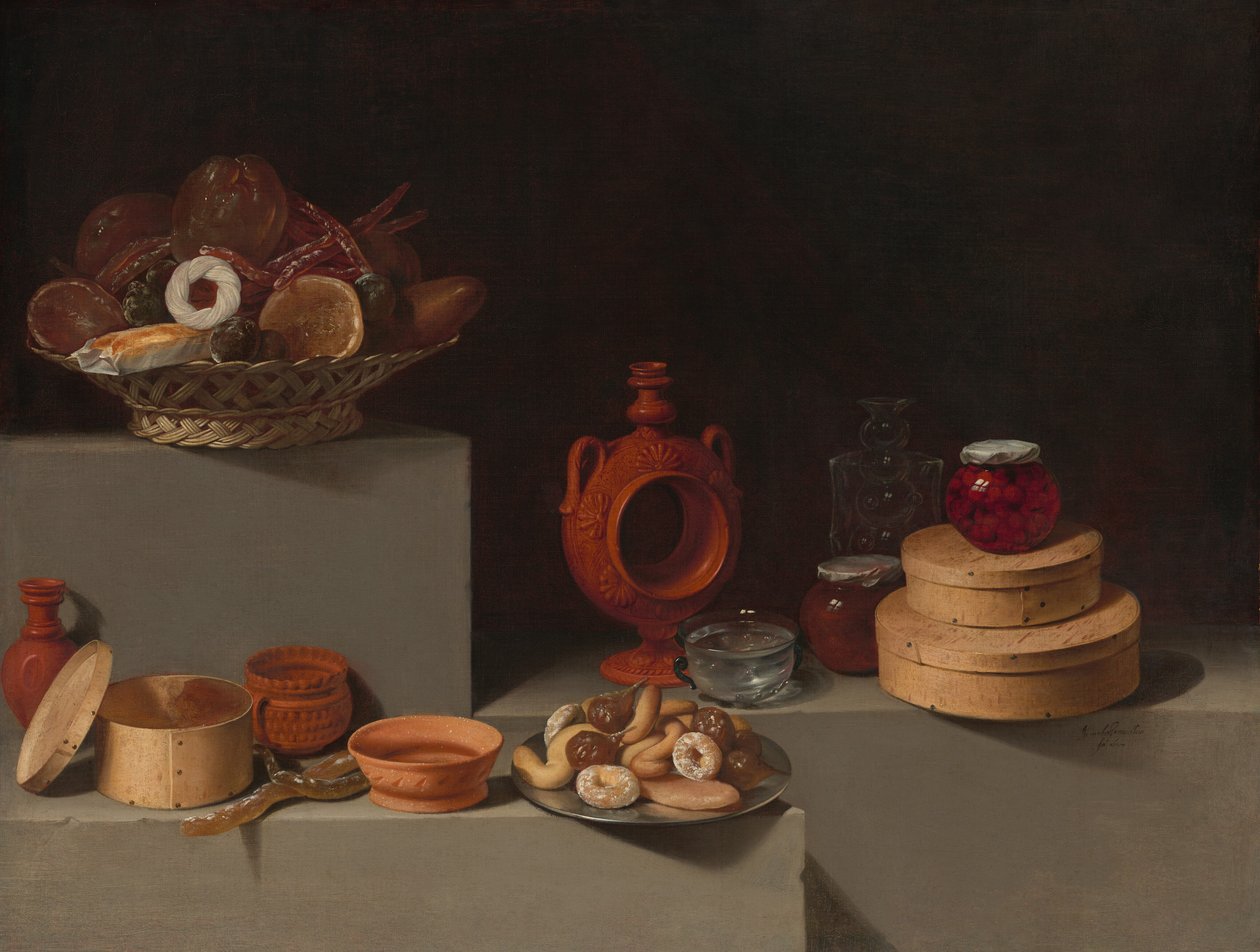 Naturaleza Muerta con Dulces y Cerámica, 1627 de Juan van der Hamen y Leon
