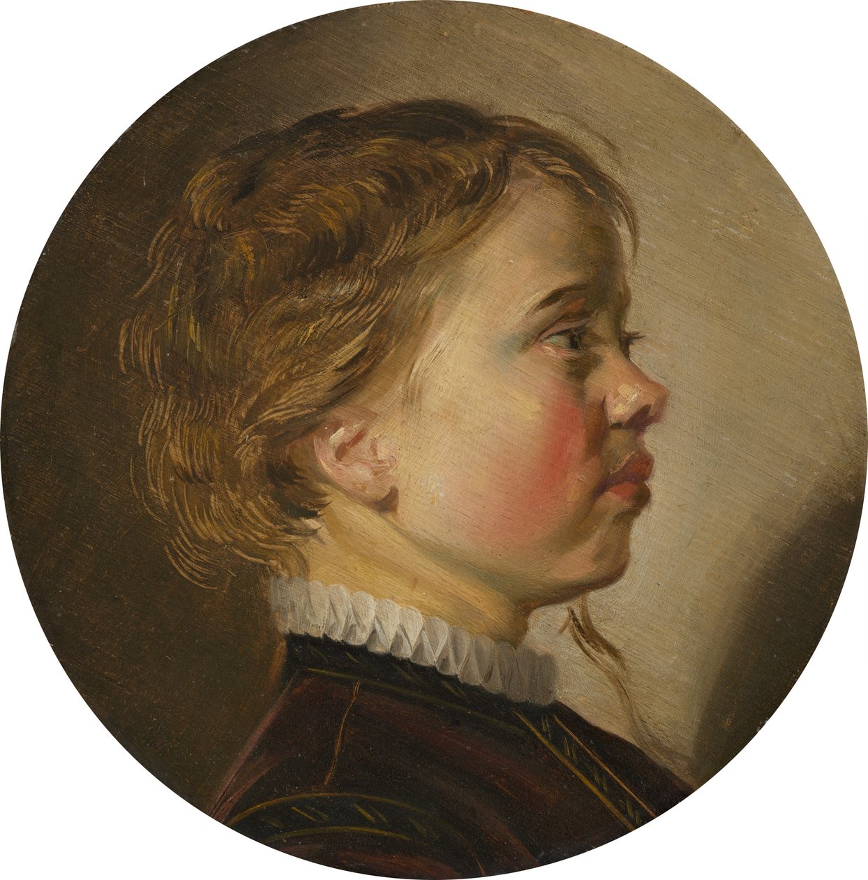 Joven niño de perfil de Judith Leyster