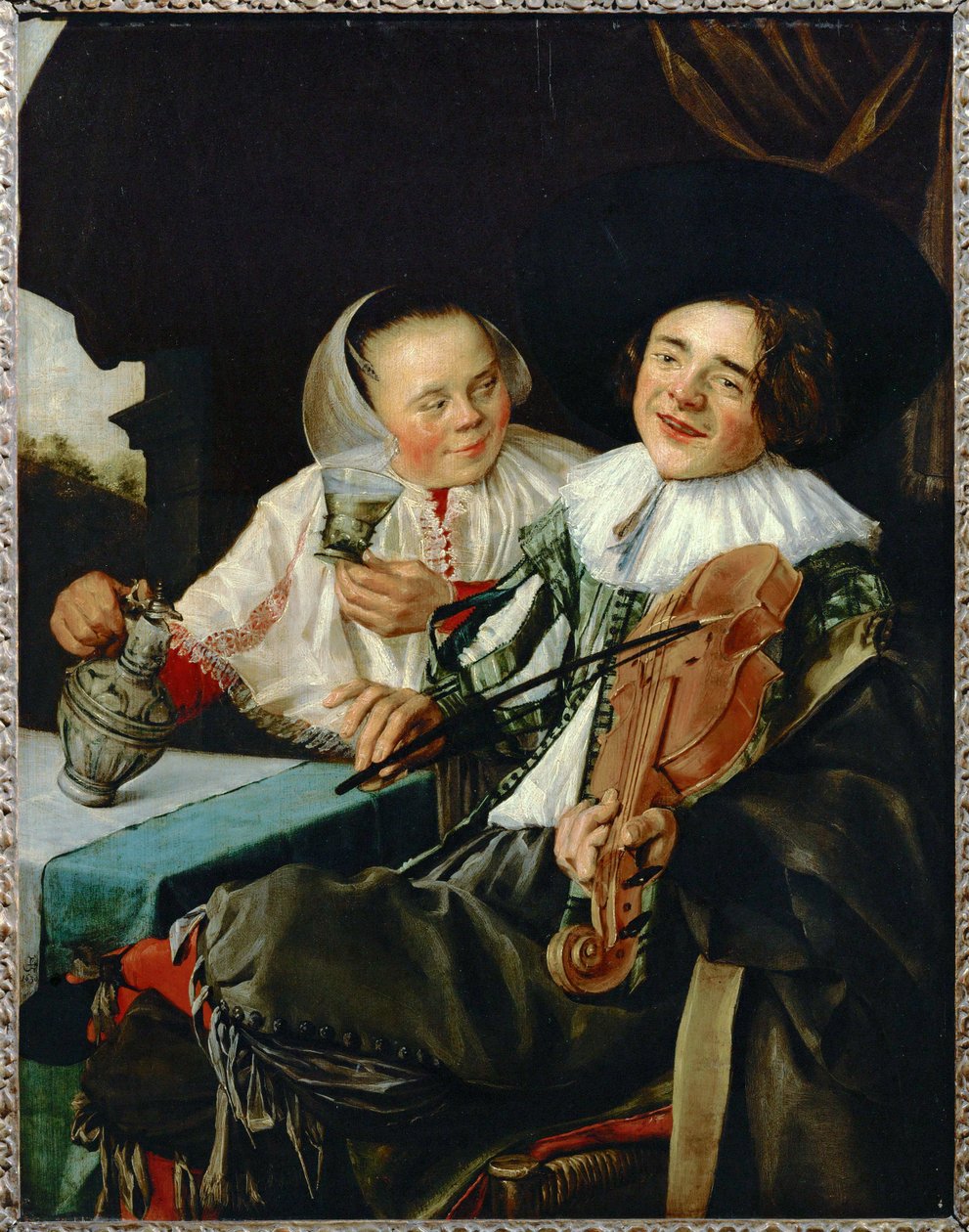 La joyeuse companie - alegre compañía ... de Judith (attr. to) Leyster