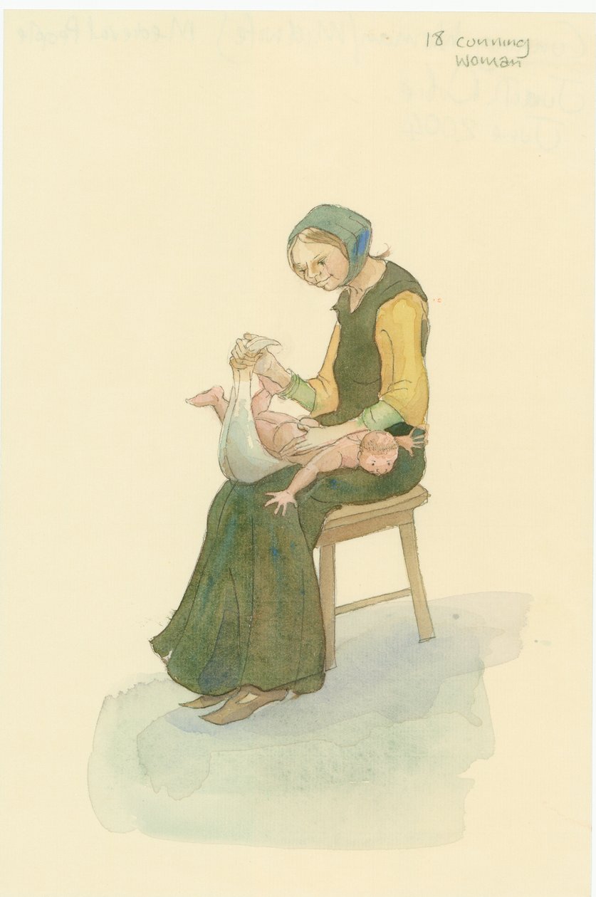 Una mujer astuta medieval, también conocida como una mujer sabia, 2004 de Judith Dobie