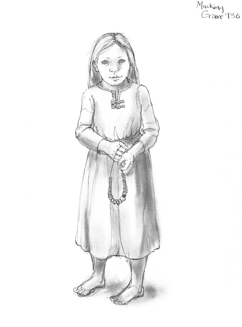 Niña anglosajona, siglos V-X, c. 1990-2010 de Judith Dobie