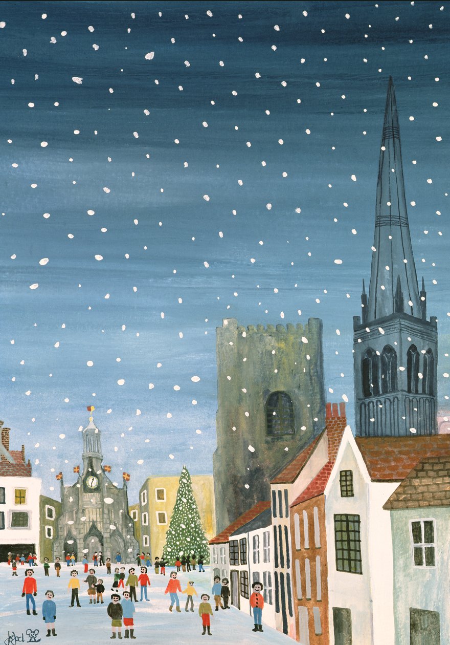 Catedral de Chichester, una escena nevada de Judy Joel