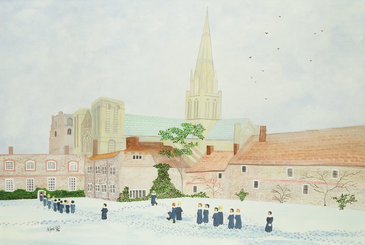 Catedral de Chichester y coro visitante de Judy Joel