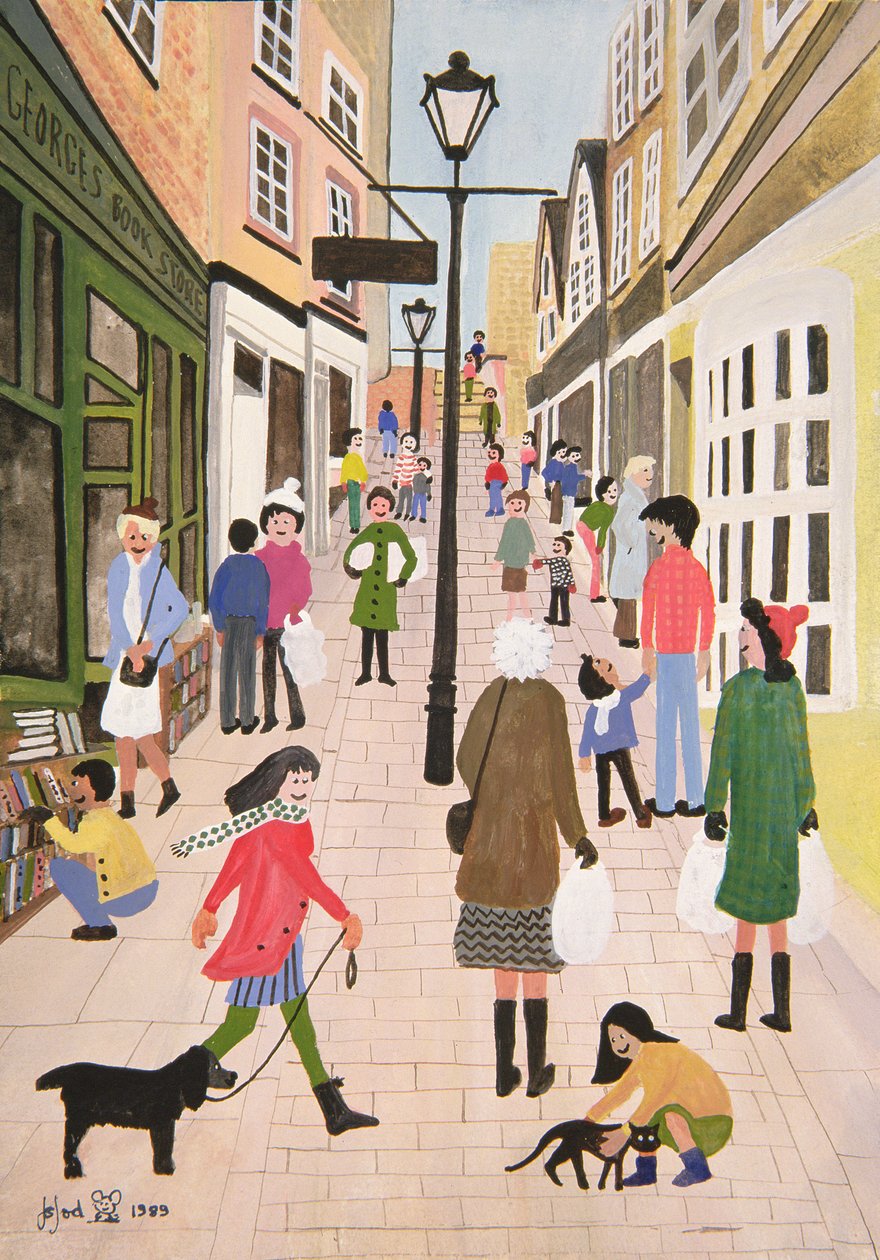 Escaleras de Navidad, Bristol, 1989 de Judy Joel
