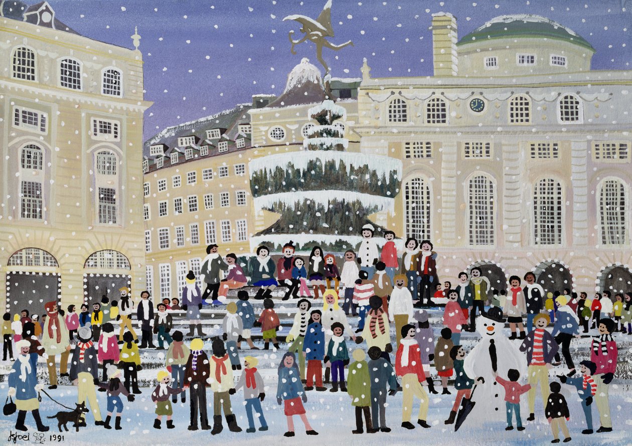 Escena de nieve en Piccadilly de Judy Joel
