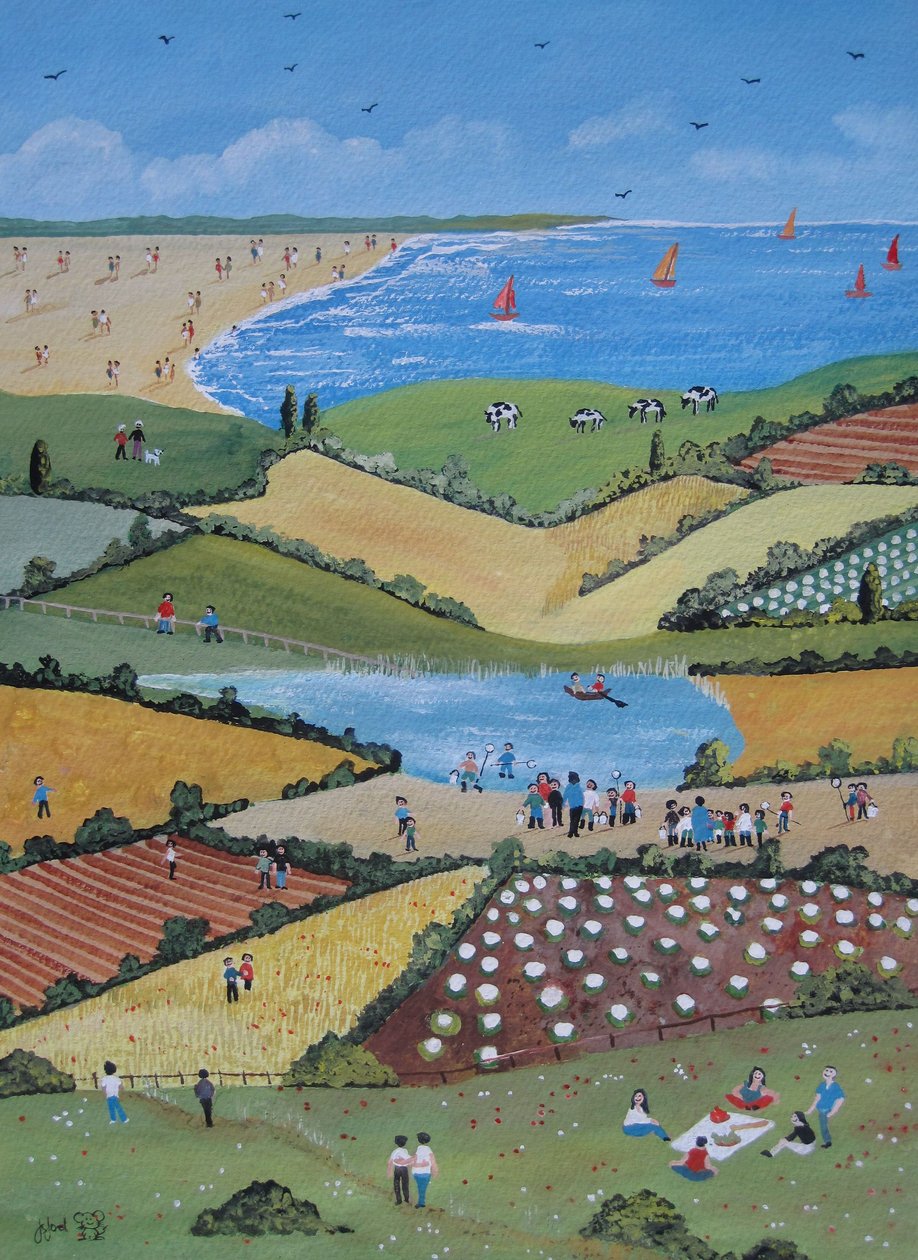 Field Trip, 2010 (Gouache sobre papel) de Judy Joel